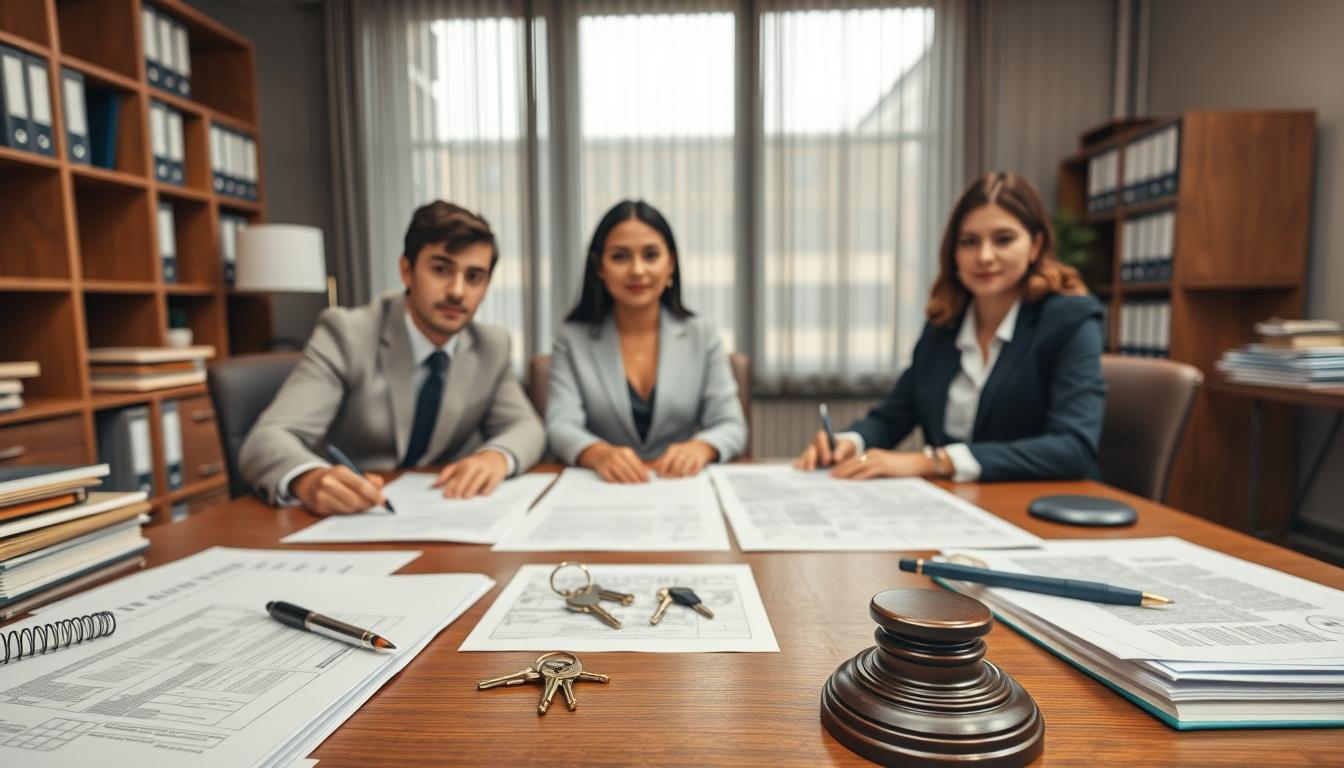 Business agreement signing